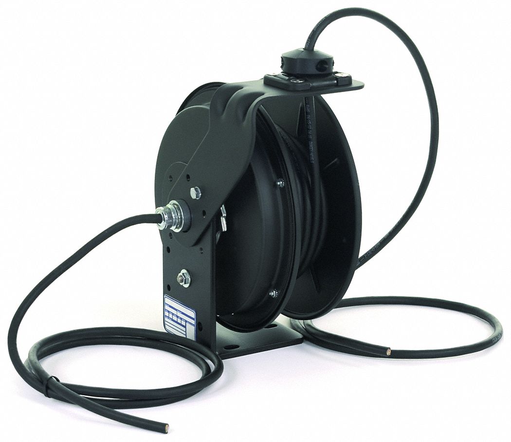 Cord Reel 25ft 12 AWG Bare 120VAC