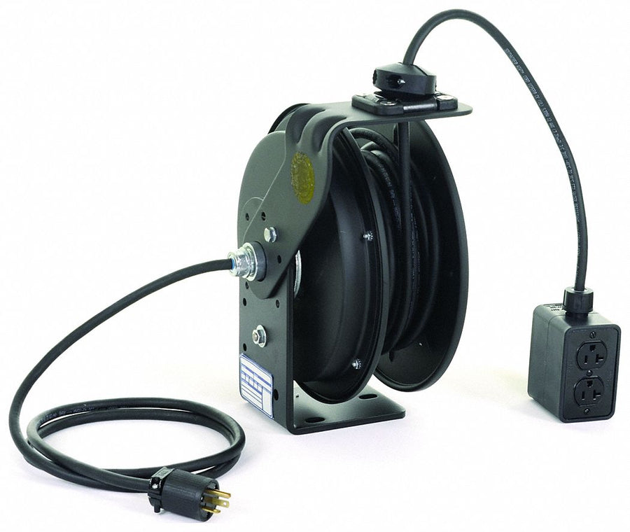 Cord Reel 25ft 12 AWG Receptacle 120VAC