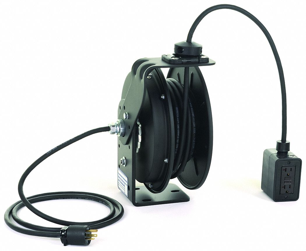 Cord Reel 50ft 12 AWG GFCI 120VAC