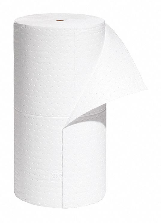 Absorbent Roll Oil-Based Liquids White