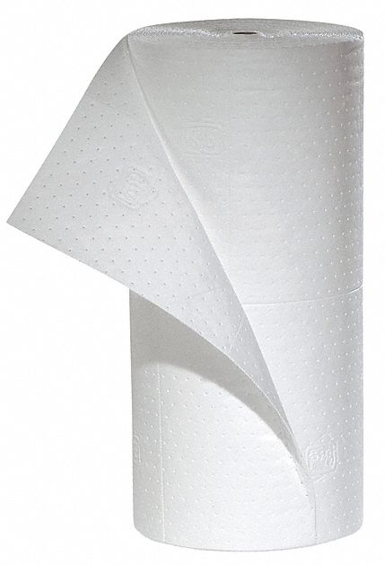 Absorbent Roll Oil-Based Liquids White