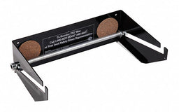 Wall-Mount Mat Roll Dispenser Black