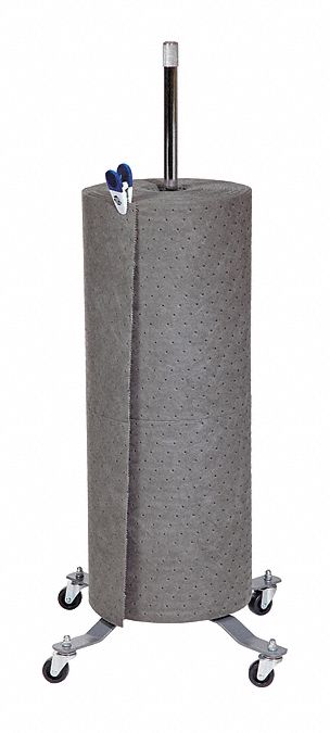 Surgical Absorbent Mat Dispenser Silver