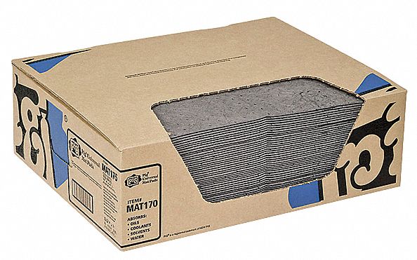 Absorbent Pad Universal Gray PK50