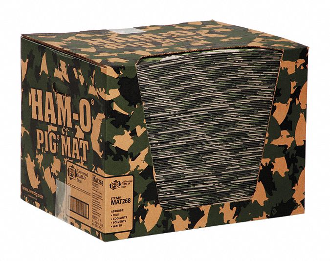 Absorbent Pad Universal Green/Tan PK100