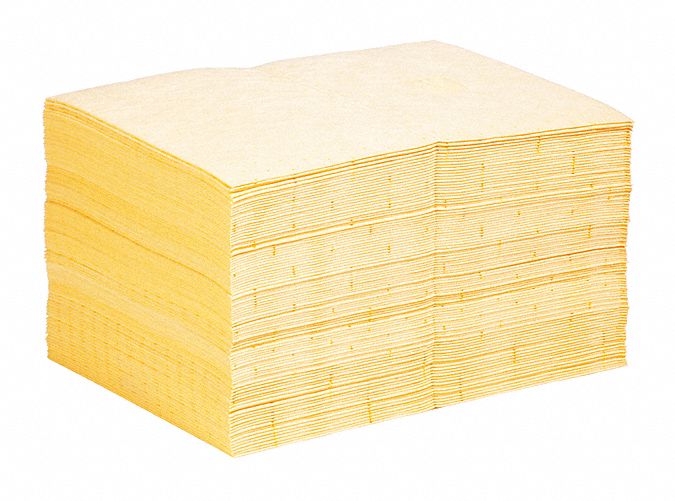 Absorbent Pad Universal Yellow PK100