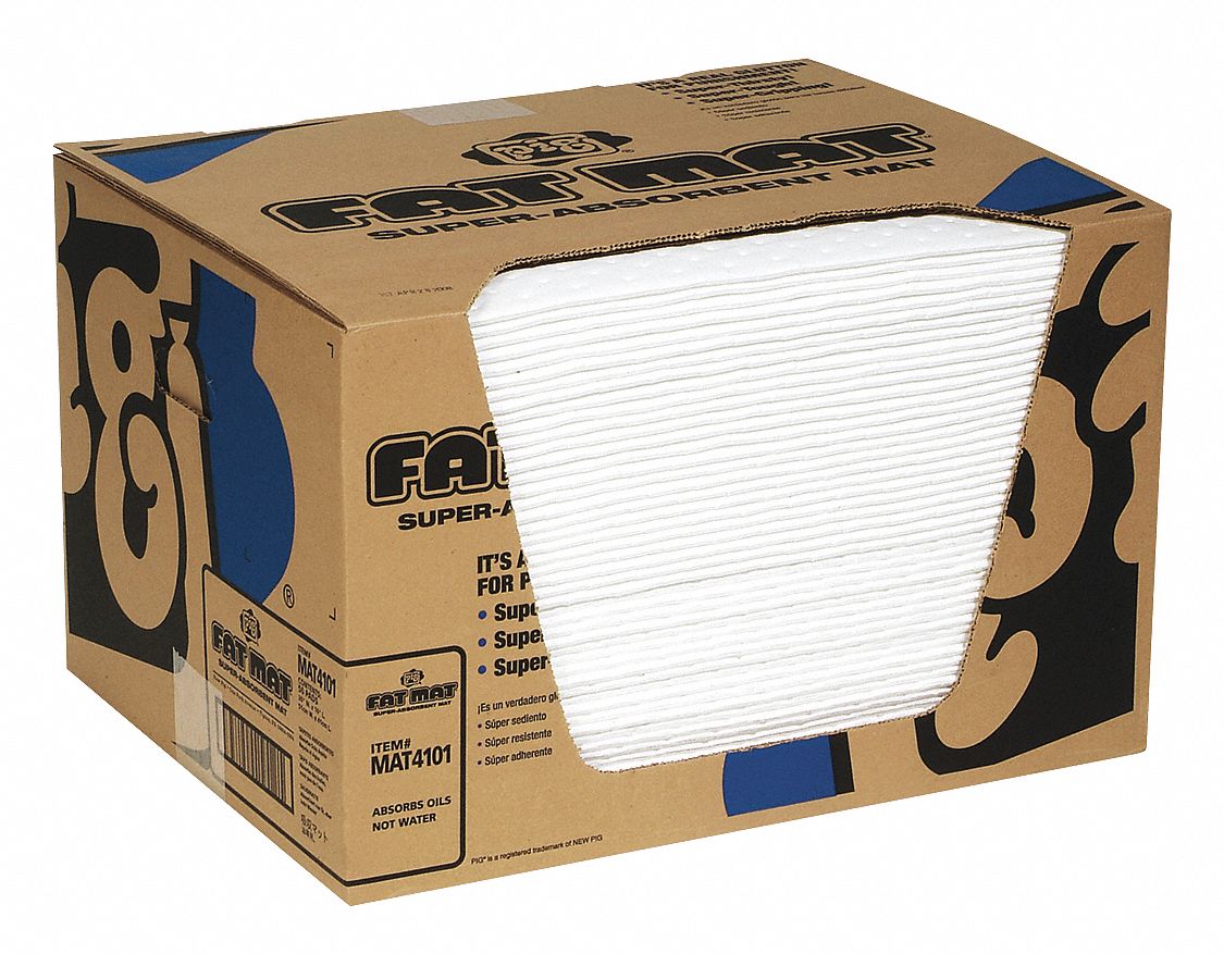 Absorb Pad Oil-Based Liquids White PK50