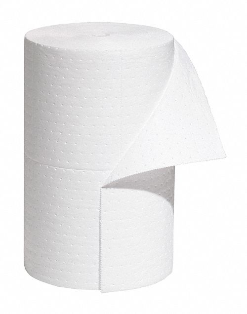 Absorbent Roll Oil-Based Liquids White