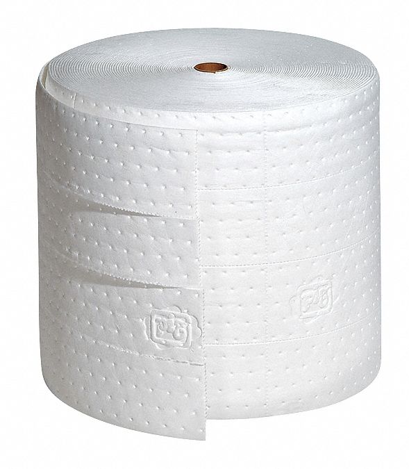 Absorbent Roll Oil-Based Liquids White