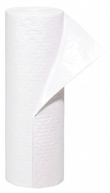 Absorbent Roll Oil-Based Liquids White