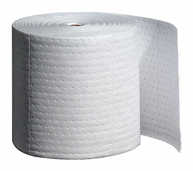 Absorbent Roll Oil-Based Liquids White
