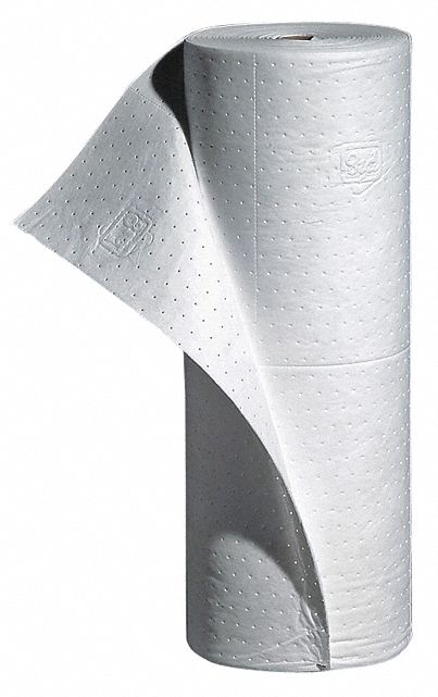 Absorbent Roll Oil-Based Liquids White