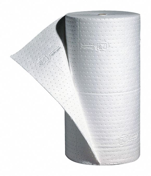 Absorbent Roll Oil-Based Liquids White