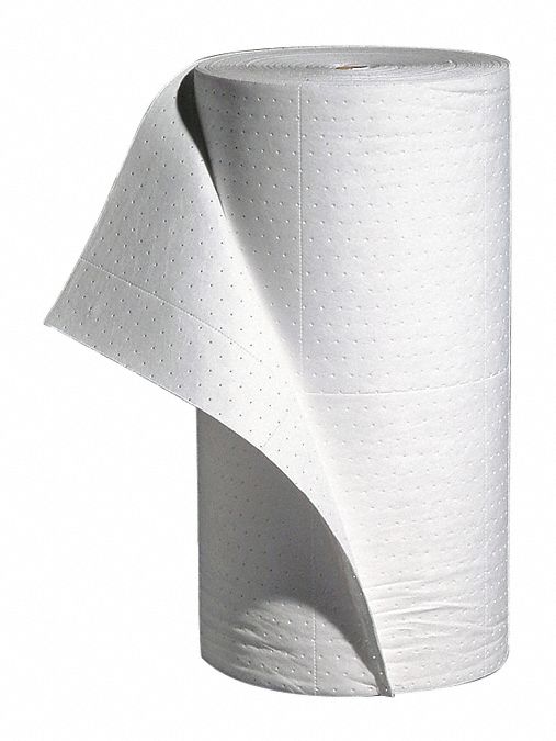 Absorbent Roll Oil-Based Liquids White