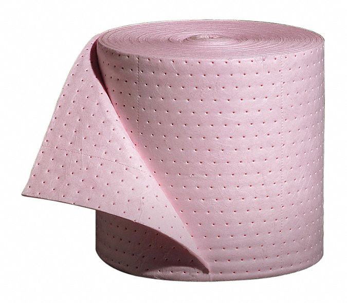 Absorbent Roll Chem/Hazmat Pink 150 ft.L