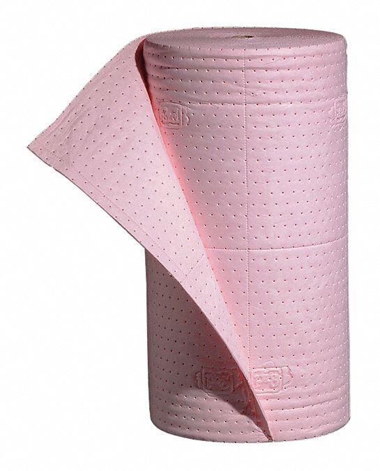 Absorbent Roll Chem/Hazmat Pink 150 ft.L