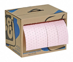 Absorbent Roll Chem/Hazmat Pink 60 ft.L