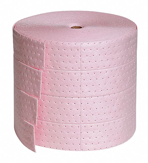 Absorbent Roll Chem/Hazmat Pink 150 ft.L