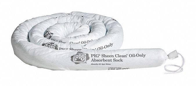 Absorb Sock Oil-Based Liquids 10ft L PK6