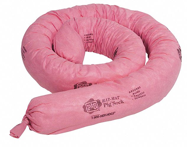 Absorb Sock Chem/Hazmat 10ft L PK2