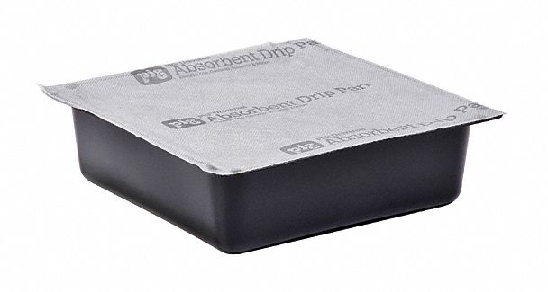 Absorbent Pan 3 in H Black/Gray PK24
