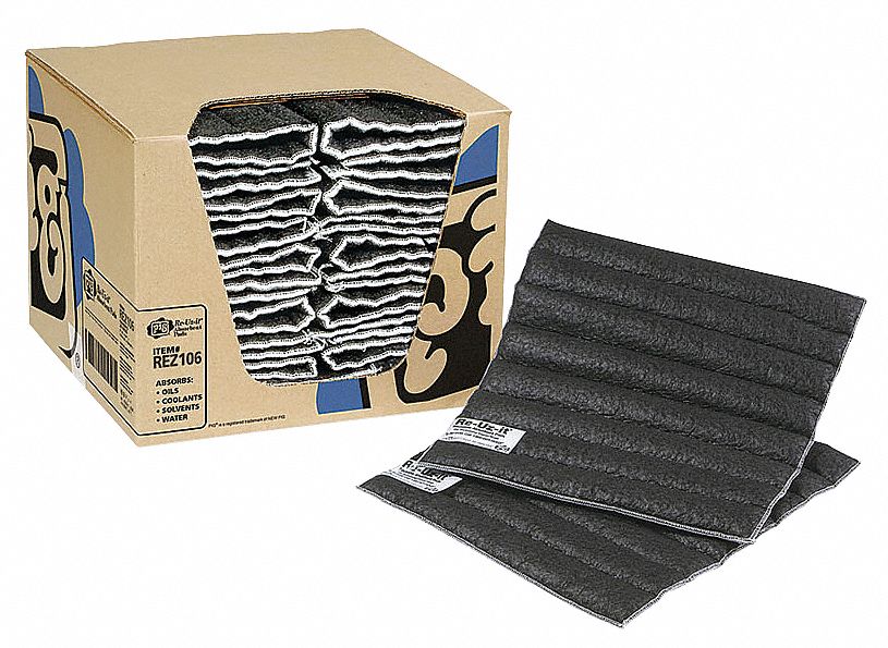 Absorbent Pad Chem/Hazmat Gray PK20