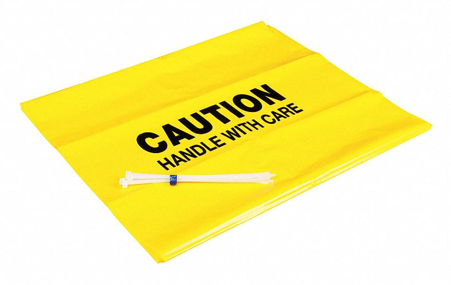 Trash Can Liner Yellow Polyethylene PK5