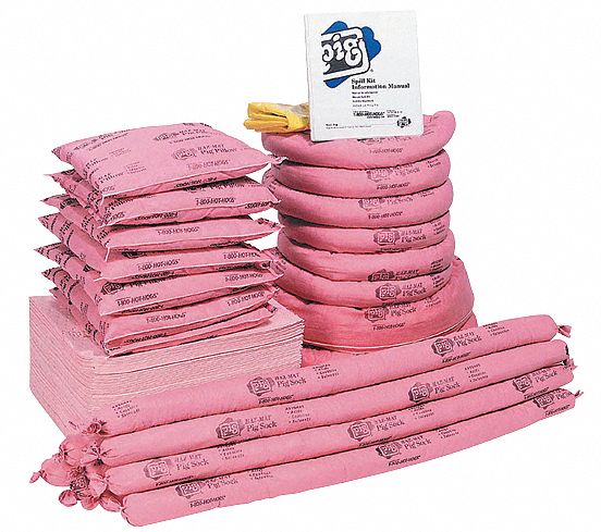 Spill Kit Refill Chem/Hazmat Pink