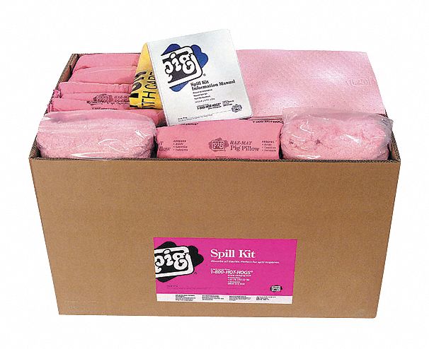 Spill Kit Refill Chem/Hazmat Pink