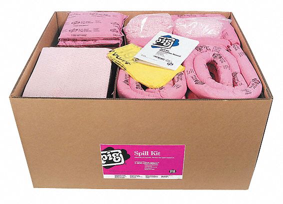 Spill Kit Refill Chem/Hazmat Pink