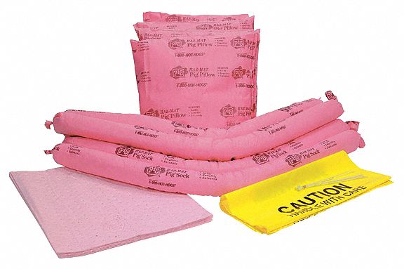 Spill Kit Refill Chem/Hazmat Pink