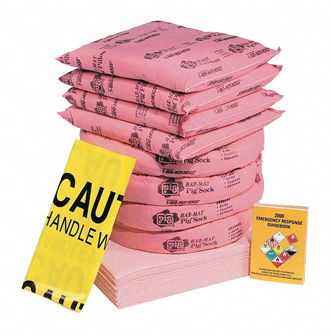 Spill Kit Refill Chem/Hazmat Pink
