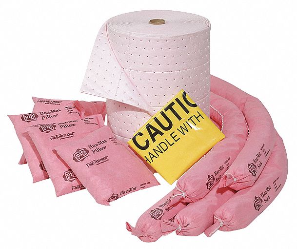 Spill Kit Refill Chem/Hazmat Pink