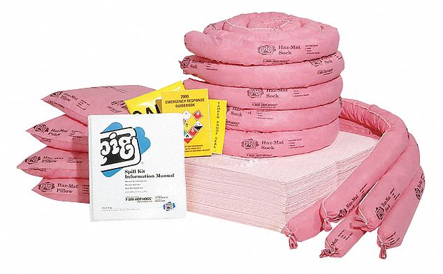 Spill Kit Refill Chem/Hazmat Pink