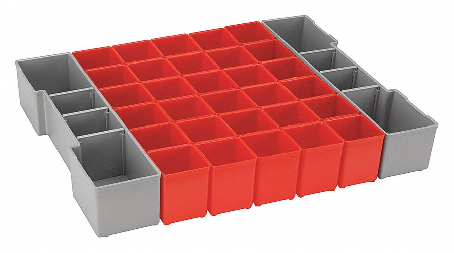 Bin Cup Set Red/Gray 2-1/2 in H