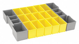 Bin Cup Set Yellow/Gray 2-1/2 in H