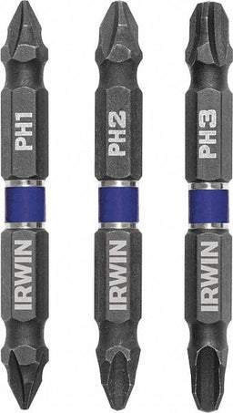 DriverBitSet 3pcs Steel Shank 1/4