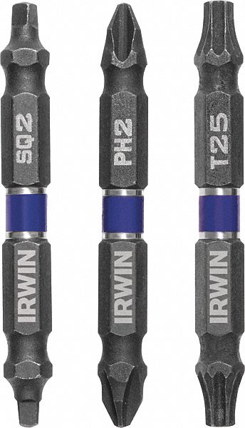 DriverBitSet 3pcs Steel Shank 1/4
