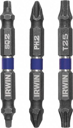 DriverBitSet 3pcs Steel Shank 1/4