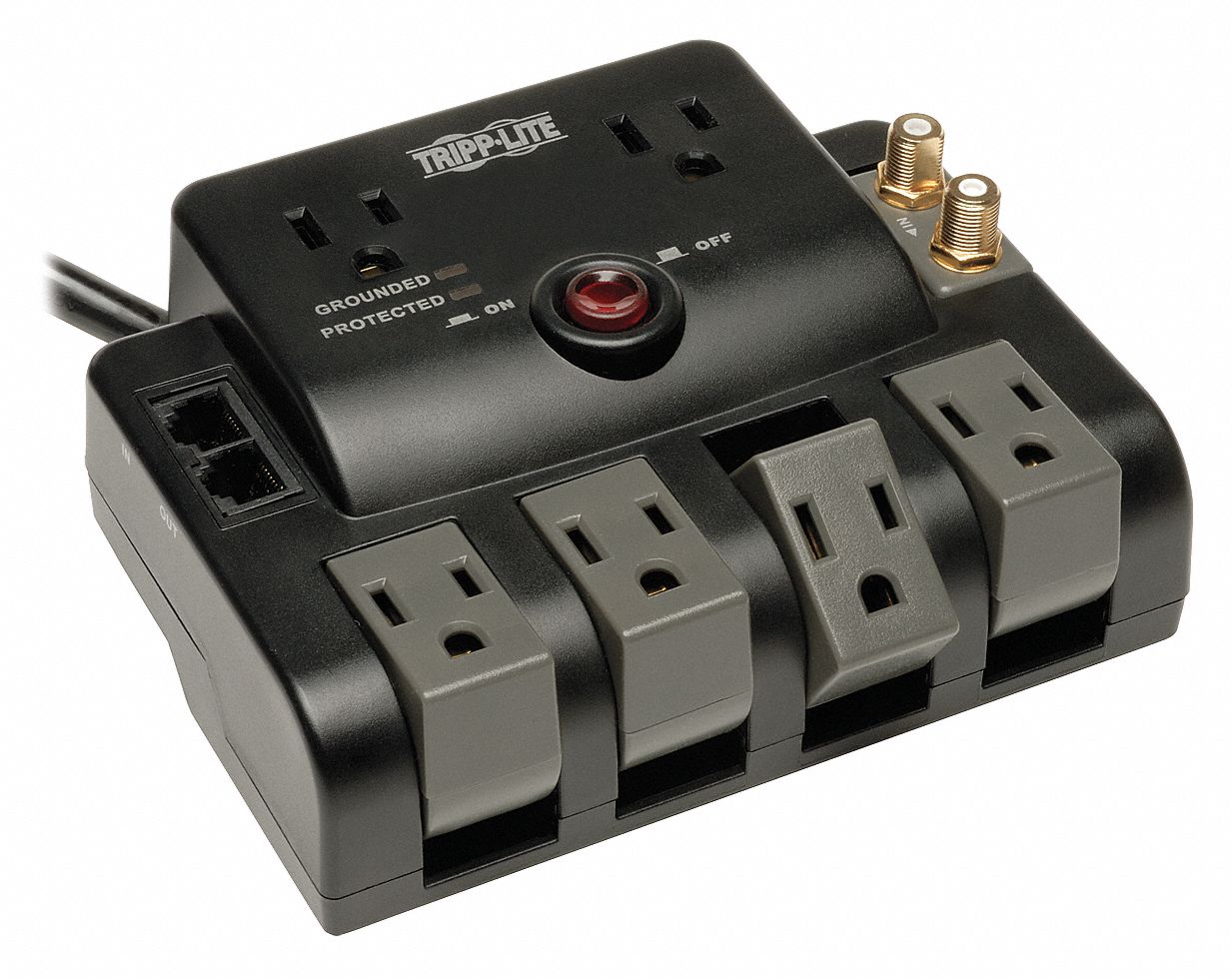 Datacom Surge Protector 6 Outlet Black