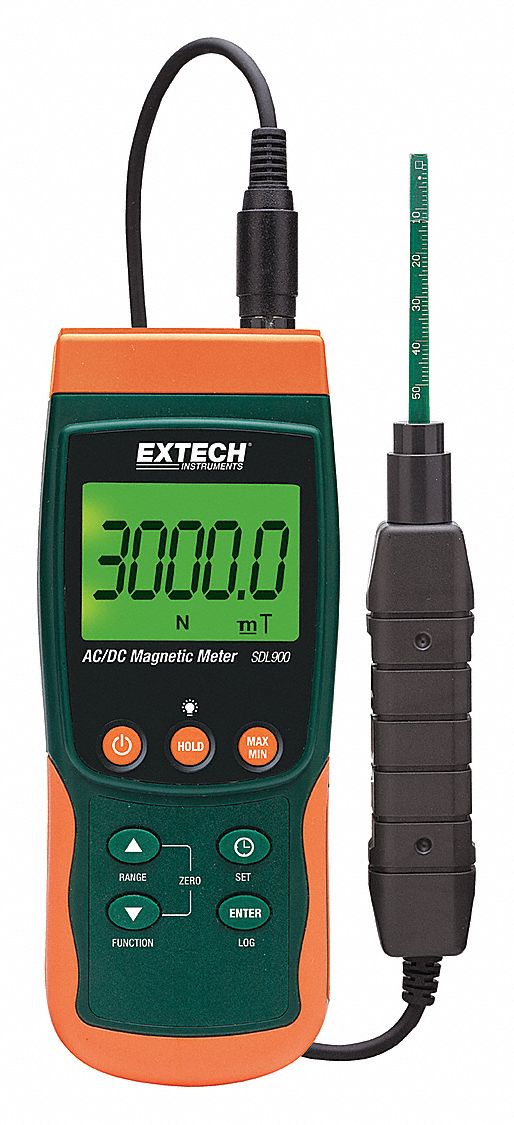AC/DC Magnetic Meter/Data Logger LCD