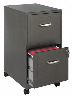Vertical File Cabinet Metallic Charcoal