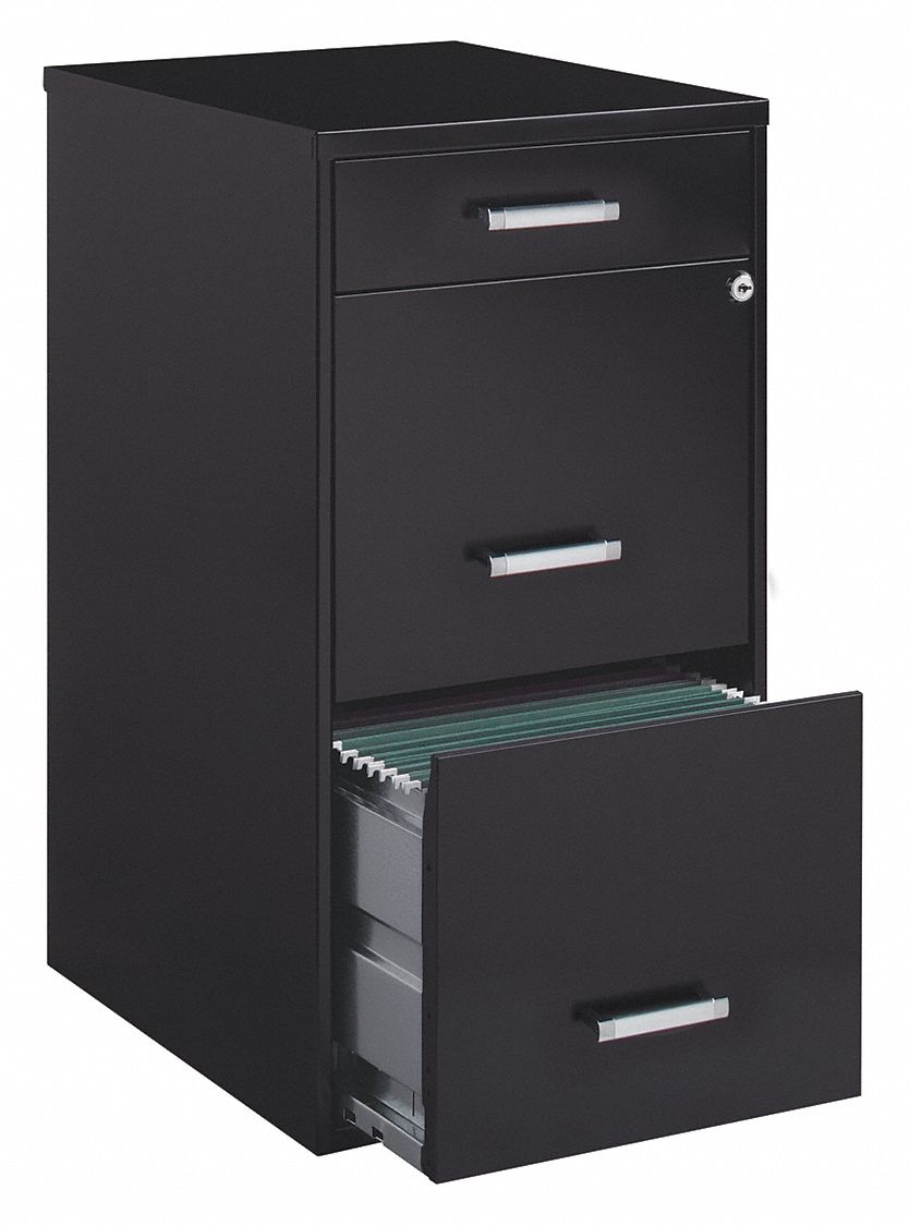 Vertical File Cabinet Black