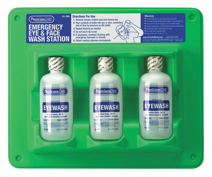 Eye Wash Station 8 oz 11inHx12inWx2inD