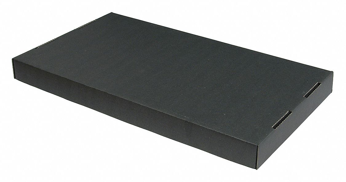 ESD Cndct Lid Black Cardboard 19 3/8 in