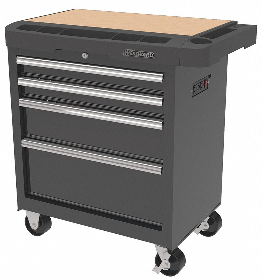 Rolling Tool Cabinet Black Light Duty