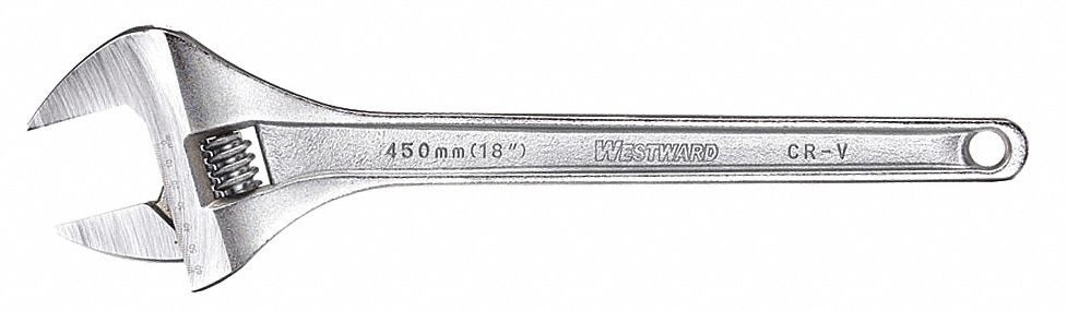 Adj. Wrench CV Steel Chrome 24