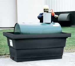 Tank Containment Unit with Drain Black