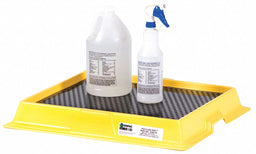 Spill Tray Black/Yellow 2.5 gal HDPE