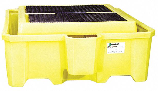 IBC Containment Unit with Drain Yellow